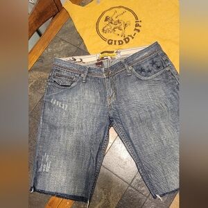 Colcci Brazil Embroidered Low Cut Off Shorts 30‎